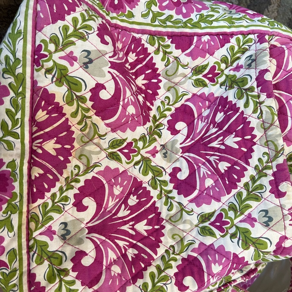 Vera Bradley Pink and Green Floral Bag - Picture 3 of 16